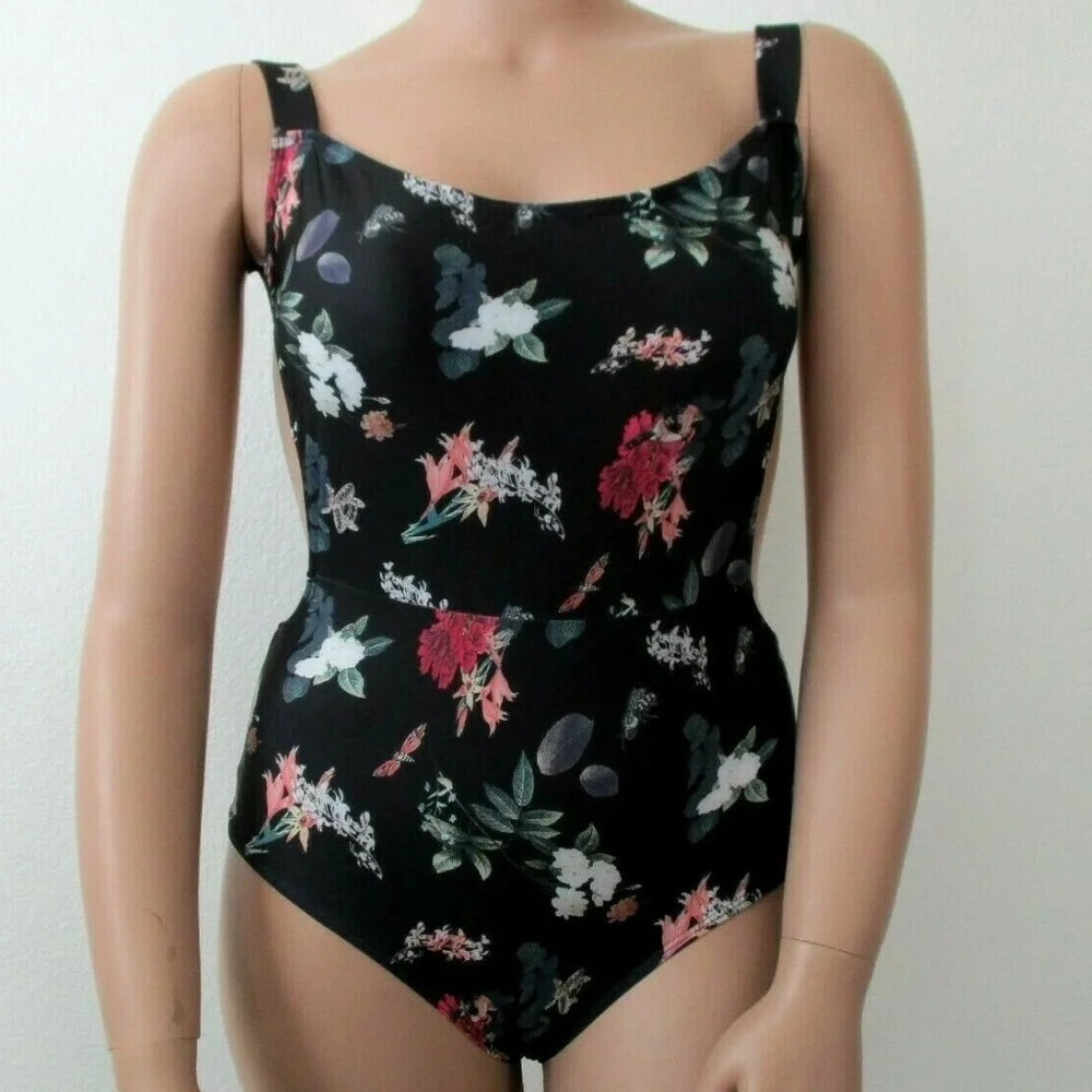 Plus Size XL fits 14 Floral Bathing Suit NWOT - Picture 2 of 4